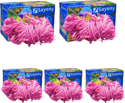 SAYENY 40 LEDs 15 m Orange Steady String Rice Lights(Pack of 5)