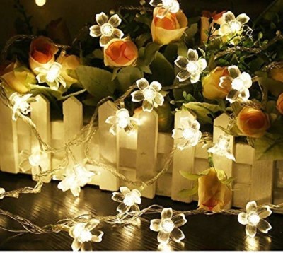 AtneP 16 LEDs 3.2 m Yellow Steady Flower Rice Lights(Pack of 1)