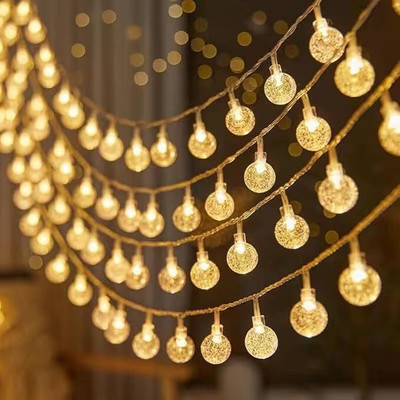 Asharya 14 LEDs 3 m White, Yellow Steady Ball Rice Lights(Pack of 1)