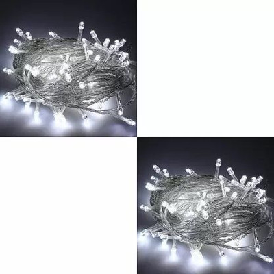 ENRICHOUR HOME - ERH 22 LEDs 10.5 m White Steady Strip Rice Lights(Pack of 2)