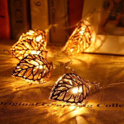 Trendx 14 LEDs 3 m Gold Steady Leaf Rice Lights(Pack of 1)