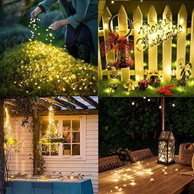 Luz 20 LEDs 2 m Yellow Steady Bottle Rice Lights(Pack of 6)