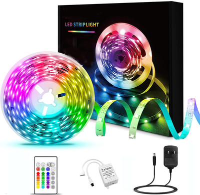 Gesto 300 LEDs 5 m Multicolor Steady Strip Rice Lights(Pack of 1)