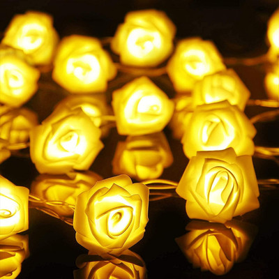 TurboTraders 16 LEDs 3 m Yellow Steady Flower Rice Lights(Pack of 1)