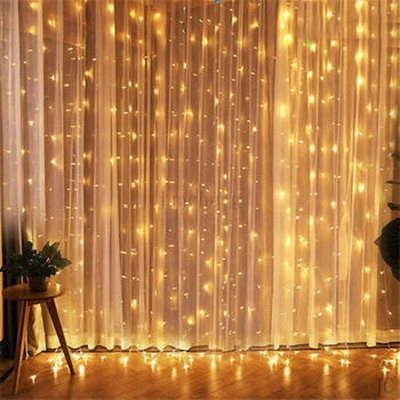 WBD 300 LEDs 3 m Yellow Flickering String Rice Lights(Pack of 1)