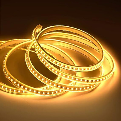 LIGHTLINE 1200 LEDs 10 m Yellow Steady Strip Rice Lights(Pack of 1)