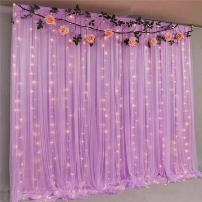 Business Squad 200 LEDs 7 m Purple Steady String Rice Lights(Pack of 10)