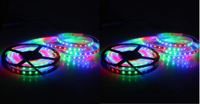 Daiwik 130 LEDs 3 m Multicolor Steady Strip Rice Lights(Pack of 2)