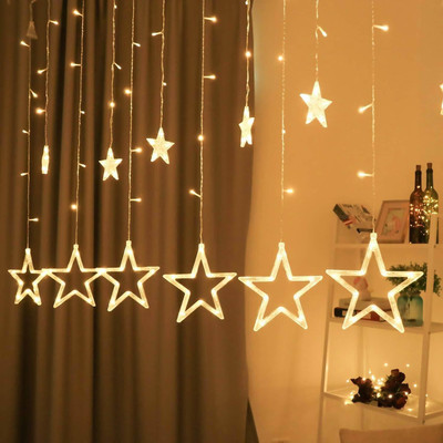 AP Source 138 LEDs 2.51 m Yellow Flickering Star Rice Lights(Pack of 1)