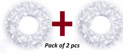 AJOLA 36 LEDs 12 m White Steady Ball Rice Lights(Pack of 2)