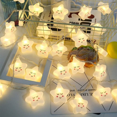 Style Homez 15 LEDs 2.5 m Yellow Steady, Flickering Star Rice Lights(Pack of 1)