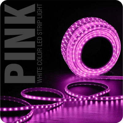 Eware 2400 LEDs 5 m Pink Steady Strip Rice Lights(Pack of 1)