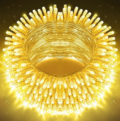 AP Source 40 LEDs 12 m Yellow Steady Bulb Rice Lights(Pack of 1)