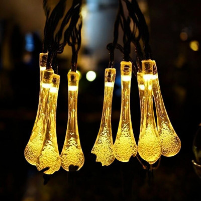 RaajaOutlets 20 LEDs 5.03 m Yellow Steady Water Drop Rice Lights(Pack of 1)