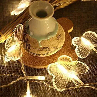Home Delight 14 LEDs 4 m Yellow Steady String Rice Lights(Pack of 1)