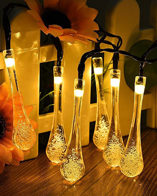 Homesake 20 LEDs 500 m Yellow Steady Water Drop Rice Lights(Pack of 1)