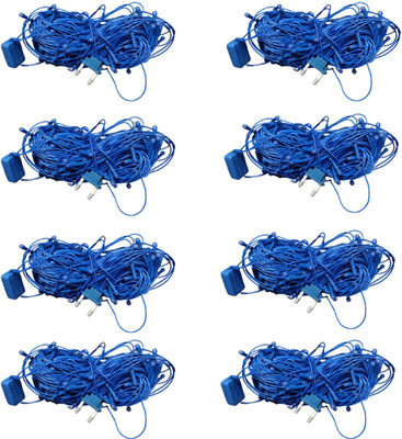 Tryka 60 LEDs 18 m Blue Steady String Rice Lights(Pack of 8)