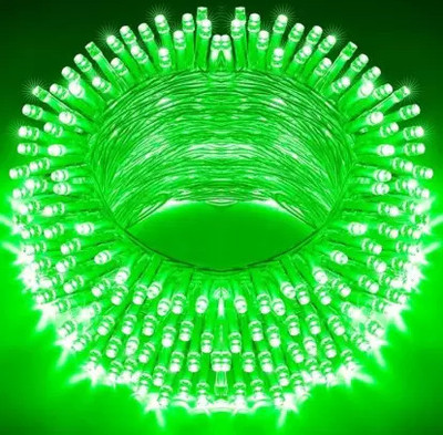 Herikon 40 LEDs 11.5 m Green Steady Ball Rice Lights(Pack of 1)
