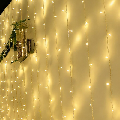 Lumicub 36 LEDs 15.1 m Yellow Flickering String Rice Lights(Pack of 2)