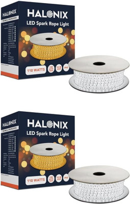 HALONIX 1200 LEDs 10 m White Flickering Strip Rice Lights(Pack of 2)