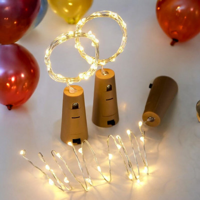 NISCO 20 LEDs 2.1 m Gold Steady Bulb Rice Lights(Pack of 1)