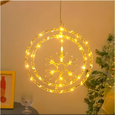 Kingdom 40 LEDs 1 m Yellow, White Flickering Snow Flake Rice Lights(Pack of 1)