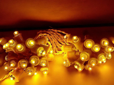 Shiv Shankar Sells 50 LEDs 10 m Yellow Steady Bulb Rice Lights(Pack of 1)
