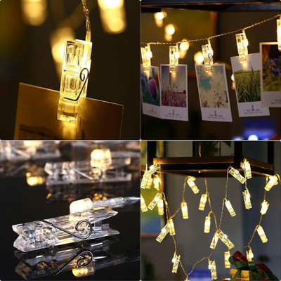 WunderVoX 18 LEDs 6.7 m Transparent Steady Clip Rice Lights(Pack of 1)