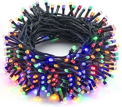 NISCO 120 LEDs 30 m Multicolor Steady String Rice Lights(Pack of 1)