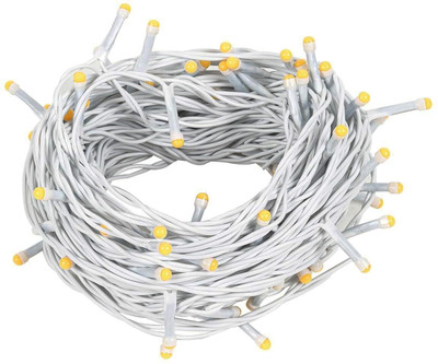 Lexton 75 LEDs 12.5 m White, Yellow Steady Bulb Rice Lights(Pack of 1)