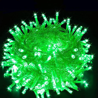 Pathogenesis 100 LEDs 10 m Green Steady Bulb Rice Lights(Pack of 1)