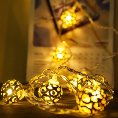 Infiprises 16 LEDs 4 m Gold Steady Ball Rice Lights(Pack of 1)
