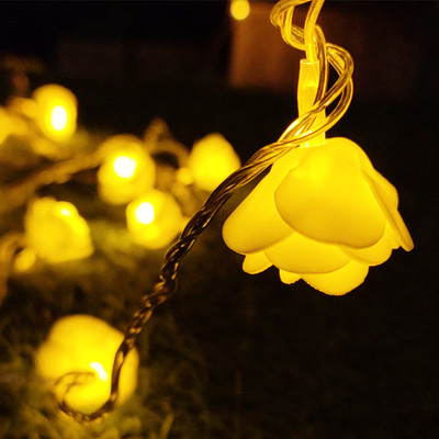 NISCO 18 LEDs 4 m Yellow Steady Flower Rice Lights(Pack of 1)