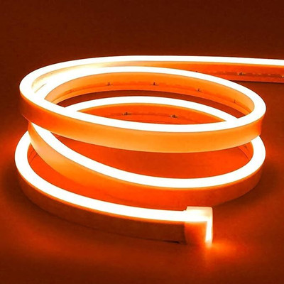 Vespa 120 LEDs 5 m Orange Steady Bulb Rice Lights(Pack of 1)