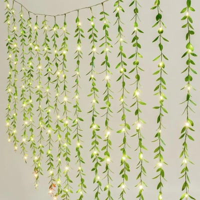BSVR 200 LEDs 3 m Yellow Flickering Leaf Rice Lights(Pack of 1)