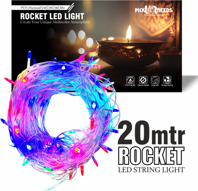 Daily Needs Shop 42 LEDs 20 m Multicolor Flickering String Rice Lights(Pack of 1)