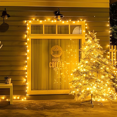 Kingdom 54 LEDs 20 m Yellow, White Steady String Rice Lights(Pack of 1)