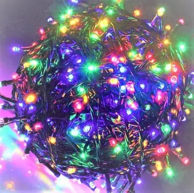 SAYENY 90 LEDs 15 m Multicolor Steady, Flickering, Color Changing String Rice Lights(Pack of 1)
