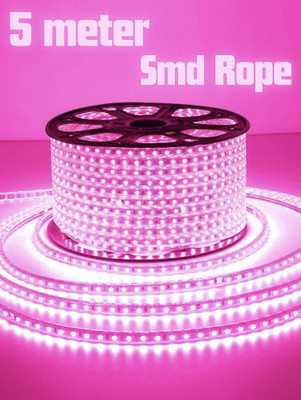 ANG LIGHTINGS 1200 LEDs 5 m Pink Steady Strip Rice Lights(Pack of 1)