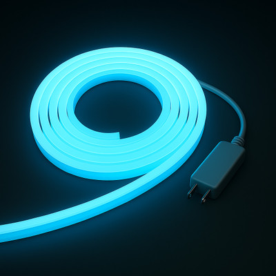 RAYVIX 600 LEDs 4 m White, Blue Steady Strip Rice Lights(Pack of 1)