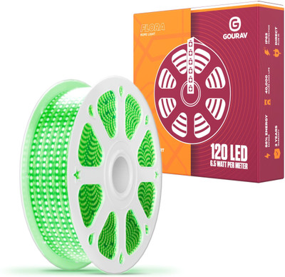 GOURAV 6000 LEDs 50 m Green Steady String Rice Lights(Pack of 1)