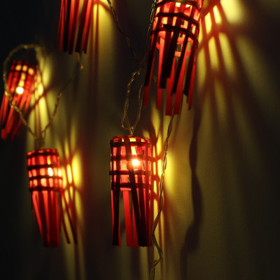 Natriel 10 LEDs 3 m Red Steady Bulb Rice Lights(Pack of 1)