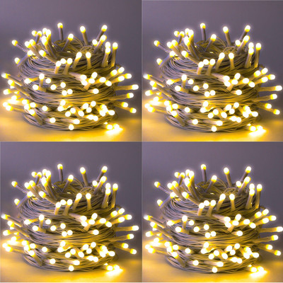 Errol 36 LEDs 11 m Yellow Steady String Rice Lights(Pack of 4)
