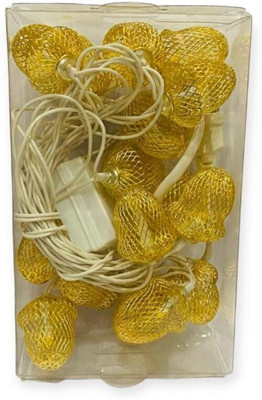 ADM 16 LEDs 4 m Yellow Steady Bulb Rice Lights(Pack of 1)