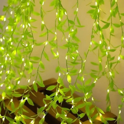 TurboTraders 180 LEDs 3 m Yellow Flickering, Steady String Rice Lights(Pack of 1)