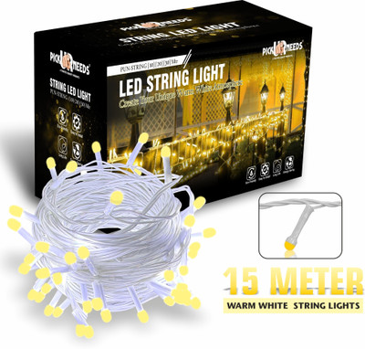 Pick Ur Needs 40 LEDs 15 m Beige Steady String Rice Lights(Pack of 1)