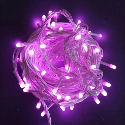 WBD 40 LEDs 9 m Purple Steady Bulb Rice Lights(Pack of 1)