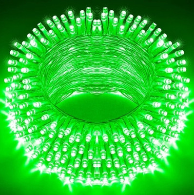 Illuminator 40 LEDs 12 m Green Steady Bulb Rice Lights(Pack of 1)