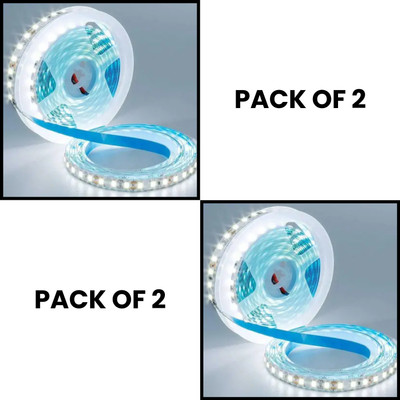 spark world 120 LEDs 5 m White Steady Strip Rice Lights(Pack of 2)