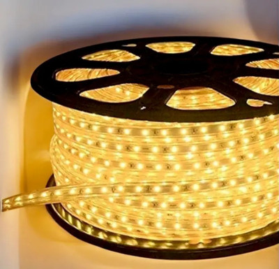 Techreev 600 LEDs 5 m Gold Steady Strip Rice Lights(Pack of 1)